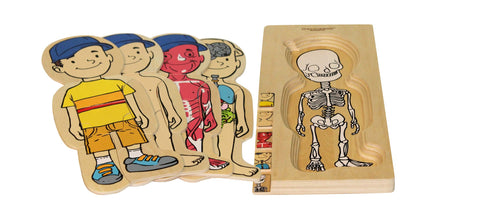 Discoveroo - 5 Layer Body Puzzle - Boy
