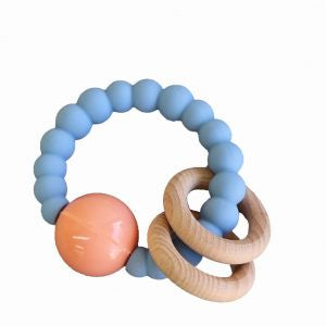 Jellystone Cloud Teether Soft Blue with Peach