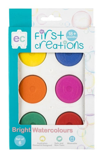 Bright Watercolours Set of 6