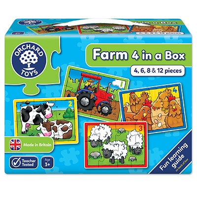 Orchard Toys - Farm Four In A Box Jigsaw