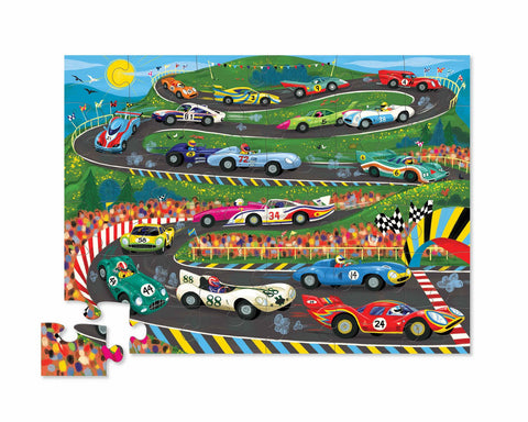 Crocodile Creek - Classic Floor Puzzle 36 pc - Race Day