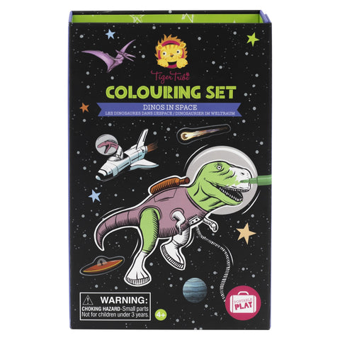 Tiger Tribe - Colouring Set - Dino's in Space