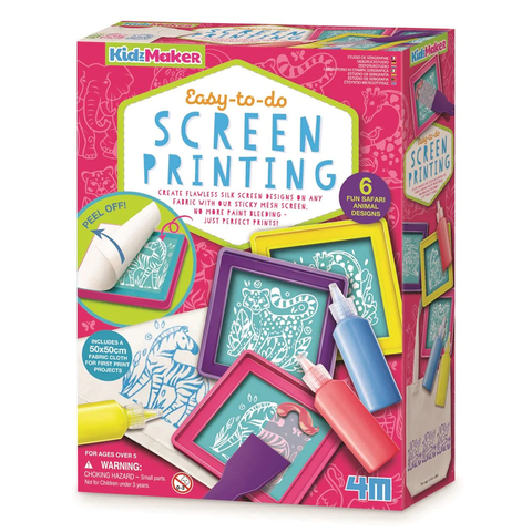 4M - KIDZMAKER - EASY-TO-DO SCREEN PRINTING