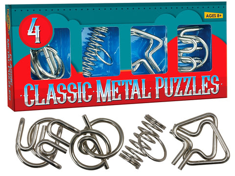 4 CLASSIC METAL PUZZLES