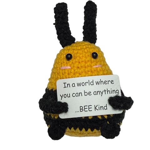 Mini Hand Crochet Plush Support - BEE Kind