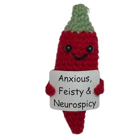 Mini Hand Crochet Plush Supports - Anxious