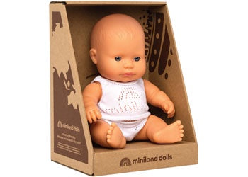 Miniland - Baby Doll - Caucasian Boy 21cm