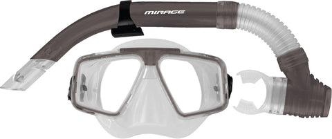 Quest Adult Mask & Snorkel Smoke