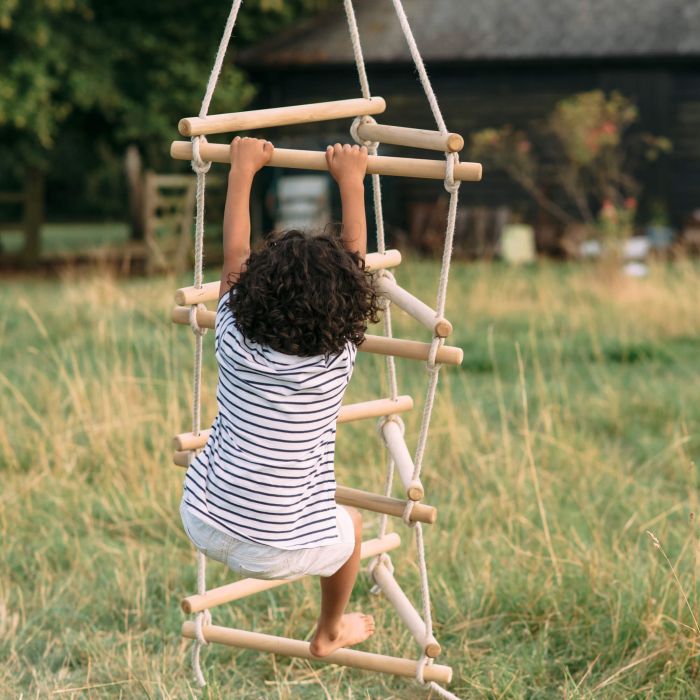 3-SIDED ROPE LADDER WITH TEAL HANGER – Torquay Toys
