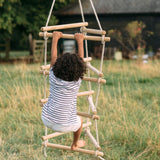 3-SIDED ROPE LADDER WITH TEAL HANGER