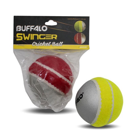 Buffalo Sports Swing Master Cricket Ball - Red/Silver