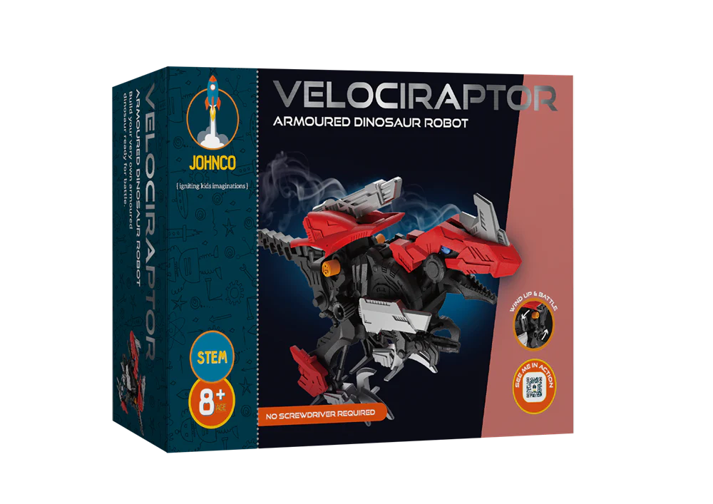 Torquay Raptor Statue JOHNCO - VELOCIRAPTOR - ARMOURED DINOSAUR ROBOT – Torquay Toys
