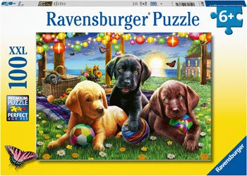 Ravensburger - Puppy Picnic 100 pcs Puzzle