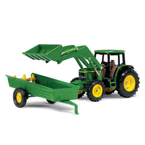 TRACTOR WITH LOADER AND MANURE SPREADER 1:32