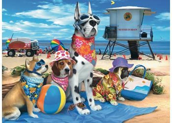 Puzzle No Dogs At The Beach 100Pce