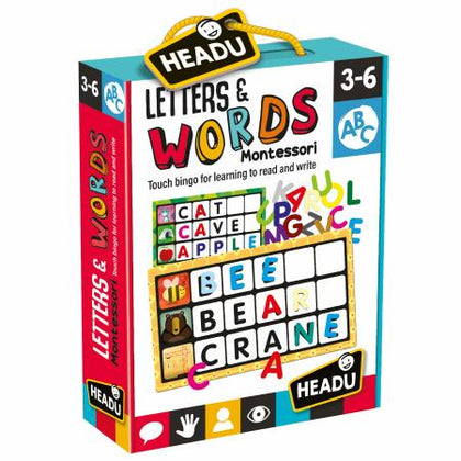 Headu - Montessori Touch Bingo Letters and Words
