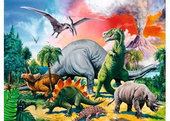 Among Dinosaurs 100Pc Puzzle