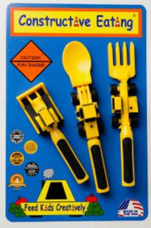 Construction 3 pc cutlery set