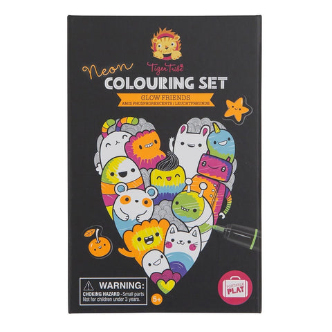 Tiger Tribe - Colouring Set  Neon - Glow Friends