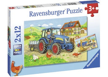Ravensburger - Hard at Work Puzzle 2x12pc