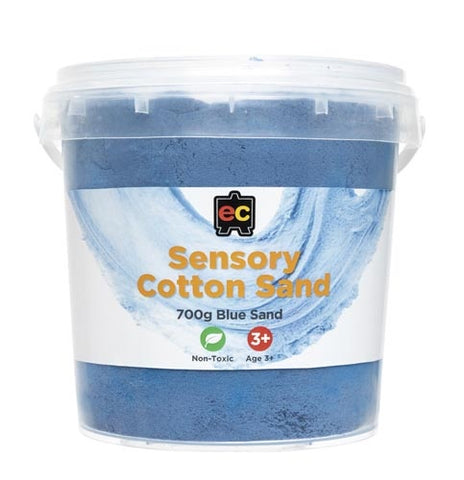 Sensory Cotton Sand 700g Tub Blue
