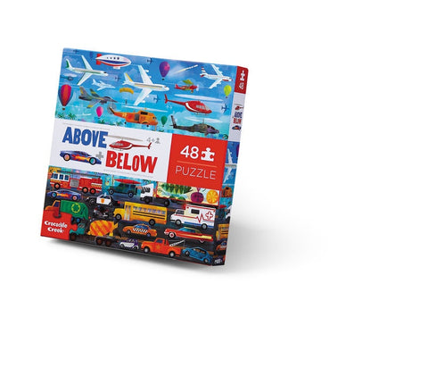 Crocodile Creek - Above & Below Puzzle 48 pc- Things that Go