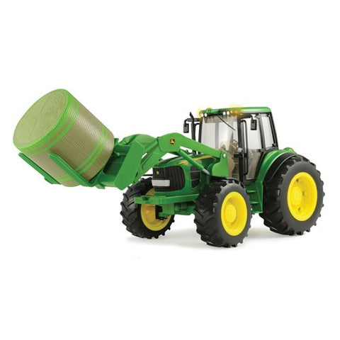 JD 7330 Tractor with Front Bale Mover