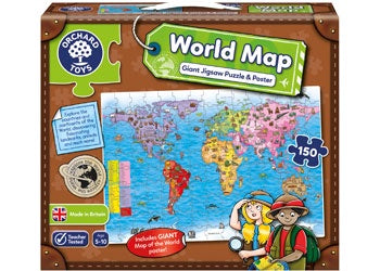 Orchard Toys - World Map Puz & Poster 150pc Jigsaw