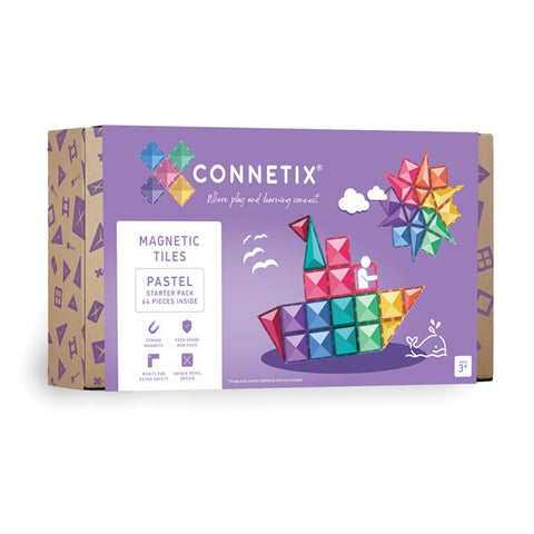 Connetix - Pastel Starter Pack 64 pc