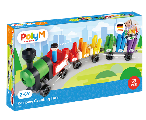 Poly M - Rainbow Counting Train Kit