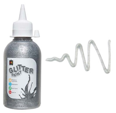 Glitter Silver Paint 250Ml