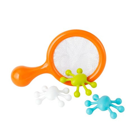 WATER BUGS FISHING NET WITH BUGS BATH TOY - ORANGE