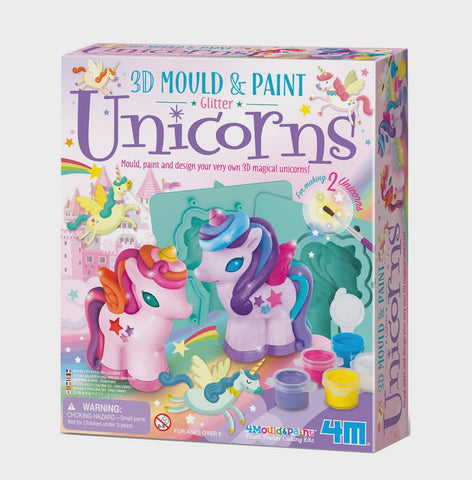 Mould & Paint - 3D Glitter Unicorna