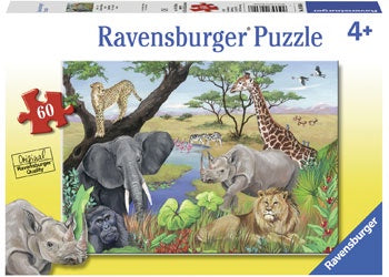 Ravensburger - Safari Animals Puzzle 60 pieces