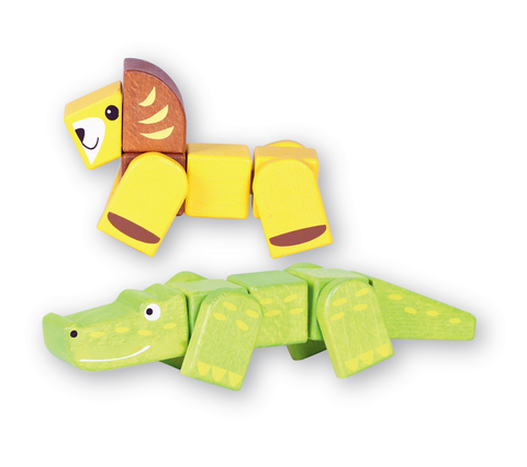 Discoveroo - Snap Blocks: Lion and Croc