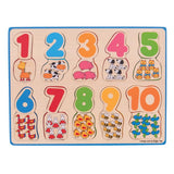 Bigjigs - Number and Colour Matching Puzzle