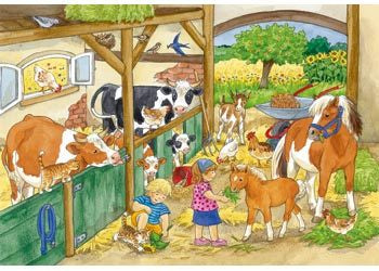 Rburg - Merry Country Life Puzzle 2x24 Pc