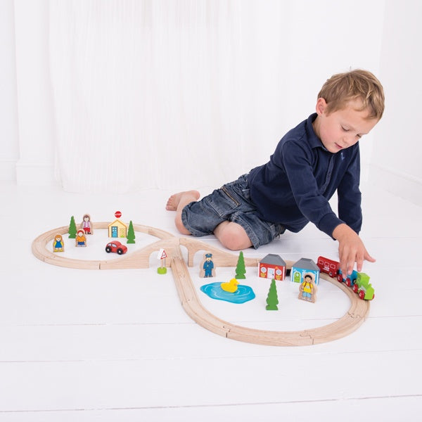 bigjigs figure of eight train set