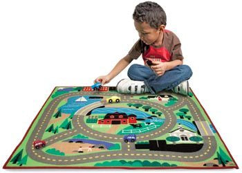 Town Road Play Rug & Vehicles