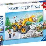 Diggers At Work Puzzle 2x24pc
