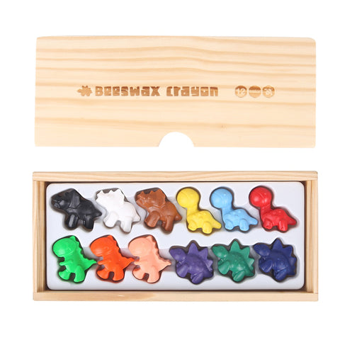 JarMelo - BEESWAX CRAYON - CUTE DINOSAURS 12 Colours