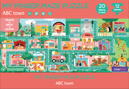 MierEdu My Finger Puzzle Maze - ABC Town