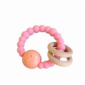 Jellystone Cloud Teether Pink with Peach
