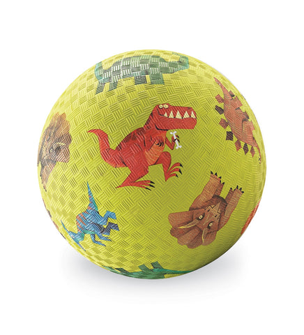 Crocodile Creek - 7 Inch Playground Ball - Dinosaurs Green