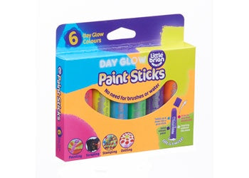 Little Brian Paint Sticks - Day Glow 6 pk