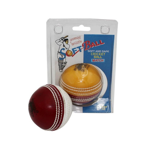 Buffalo Sports Softee Modified Cricket Ball - Red/Yellow